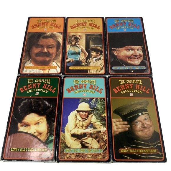 Time Life Video Other - Vintage Time Life The Complete Benny Hill Collection VHS Lot Black 6 Pack